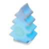 Lampe LED personnalisable en PVC en forme de sapin de Noël Lampe LED personnalisable en PVC en forme de sapin de Noël