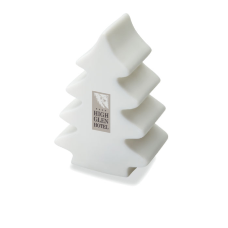 Lampe LED personnalisable en PVC en forme de sapin de Noël