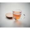 Tasse en verre personnalisable à double paroi de noël