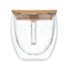 Tasse en verre personnalisable à double paroi de noël