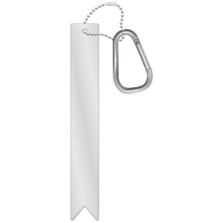 Attache personnalisable RFX™ en PVC réfléchissant avec mousqueton