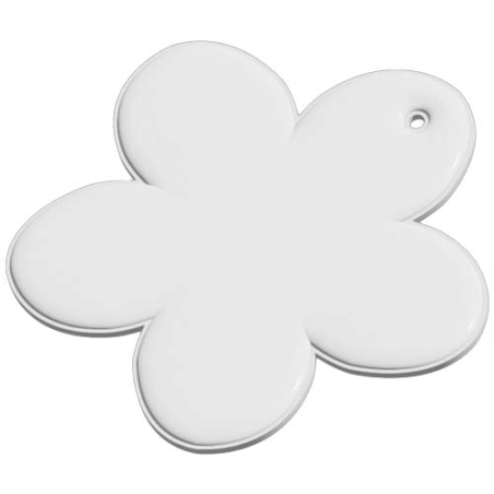 Attache personnalisable en forme de fleur RFX™ en PVC réfléchissant Attache personnalisable en forme de fleur RFX™ en PVC réfléchissant