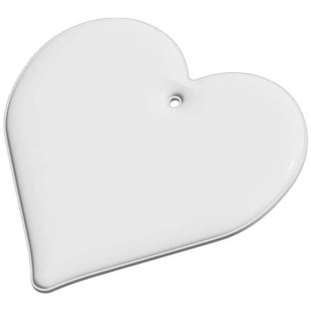 Attache personalisable en forme de cœur RFX™ en PVC réfléchissant Attache personalisable en forme de cœur RFX™ en PVC réfléchissant