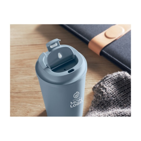 Gobelet isotherme personnalisable en PLA et PP recyclé 350ml - BEIBAKU