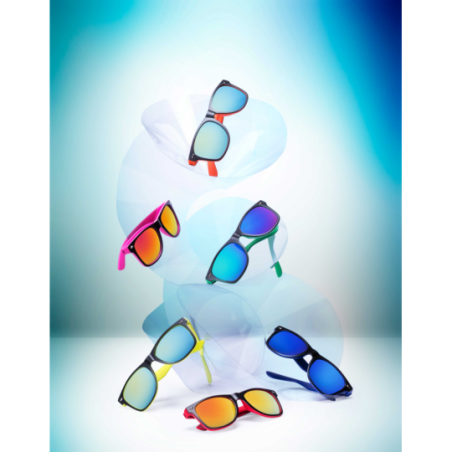 Lunettes de soleil personnalisable bicolore et verres assortis - Gredel Lunettes de soleil personnalisable bicolore et verres assortis - Gredel