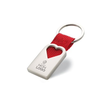 Porte clé personnalisable coeur en métal Porte clé personnalisable coeur en métal