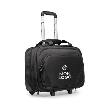 Trolley d'affaires personnalisable avec poche pour ordinateur 17 pouces poche pour tablette 10 pouces
