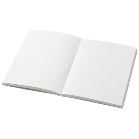 Cahier personnalisable A6 avec couverture souple en carton recyclé de 285 g/m² et 100 feuilles de papier recyclé 80 g/m² Cahier personnalisable A6 avec couverture souple en carton recyclé de 285 g/m² et 100 feuilles de papier recyclé 80 g/m²