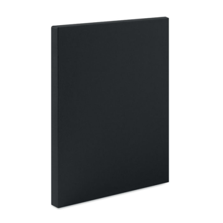Coffret cadeau personnalisé de luxe 3 pièces avec un carnet A5 en RPET, stylo à bille twist et bouteille en acier inox à double 