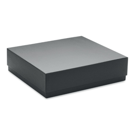 Coffret cadeau personnalisé de luxe 3 pièces avec un carnet A5 en RPET, stylo à bille twist et bouteille en acier inox à double 