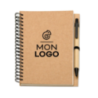 Carnet à spirale personnalisable en papier recyclé 70pages B6 - BLOQUERO Carnet à spirale personnalisable en papier recyclé 70pages B6 - BLOQUERO