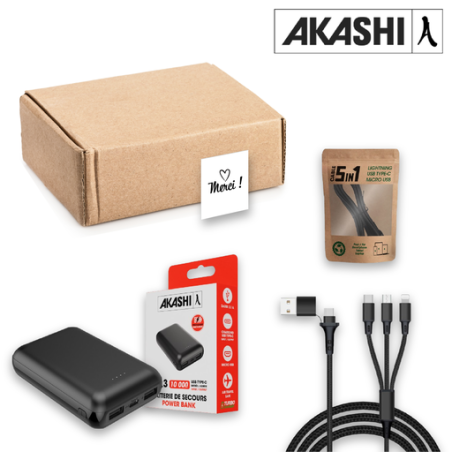 Box cadeau "High Tech" - Charge - Akashi® Box cadeau "High Tech" - Charge - Akashi®