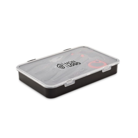 Set multi-outils personnalisable 25 pièces avec boite en plastique Set multi-outils personnalisable 25 pièces avec boite en plastique
