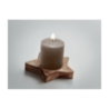 Bougeoir personnalisable en bois de peuplier en forme d'étoile avec sa bougie Bougeoir personnalisable en bois de peuplier en forme d'étoile avec sa bougie
