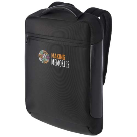 Sac à dos publicitaire compact pour ordinateur portable Expedition Pro de 12&nbsp;L recyclé certifié GRS de 15,6"