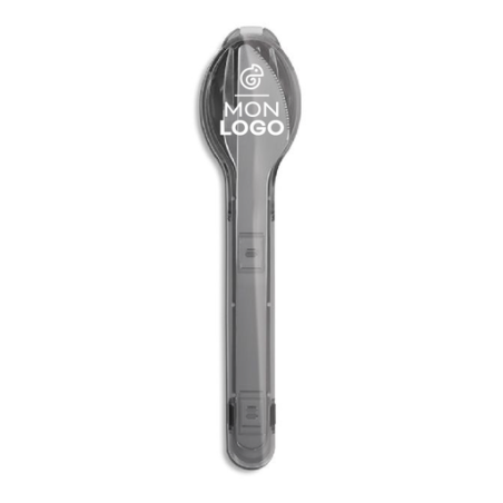 Set de couverts personnalisable en inox dans un boîtier rigide Set de couverts personnalisable en inox dans un boîtier rigide