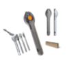 Set de couverts personnalisable en inox dans un boîtier rigide Set de couverts personnalisable en inox dans un boîtier rigide
