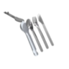 Set de couverts personnalisable en inox dans un boîtier rigide Set de couverts personnalisable en inox dans un boîtier rigide