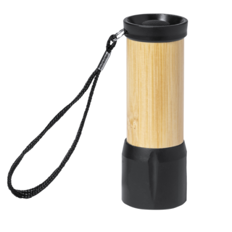 Lampe torche personnalisable 9 LEDs en ABS et bambou - Freddie Lampe torche personnalisable 9 LEDs en ABS et bambou - Freddie