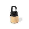 Lampe torche personnalisable 3 LEDs avec mousqueton en ABS et bambou - Gus Lampe torche personnalisable 3 LEDs avec mousqueton en ABS et bambou - Gus