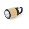 Lampe torche personnalisable 3 LEDs avec mousqueton en ABS et bambou - Gus Lampe torche personnalisable 3 LEDs avec mousqueton en ABS et bambou - Gus
