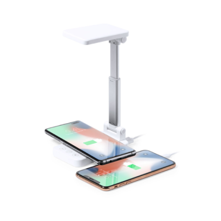 Lampe pliante personnalisable 28 LEDs et chargeur à induction 10W - Cirgux Lampe pliante personnalisable 28 LEDs et chargeur à induction 10W - Cirgux