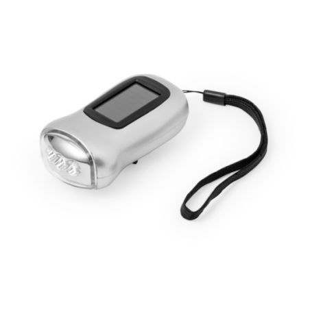Lampe de poche solaire & dynamo personnalisée en ABS résistant 3 LED - Rogla Lampe de poche solaire & dynamo personnalisée en ABS résistant 3 LED - Rogla