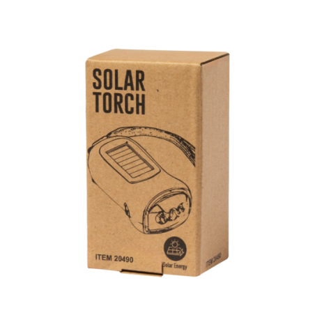 Lampe de poche solaire & dynamo personnalisée en ABS résistant 3 LED - Rogla Lampe de poche solaire & dynamo personnalisée en ABS résistant 3 LED - Rogla