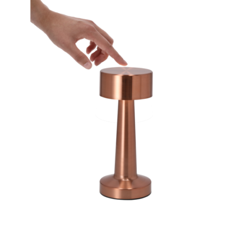 Lampe publicitaire en métal cuivré avec 24 LEDS et batterie 1200 mAh Lampe publicitaire en métal cuivré avec 24 LEDS et batterie 1200 mAh