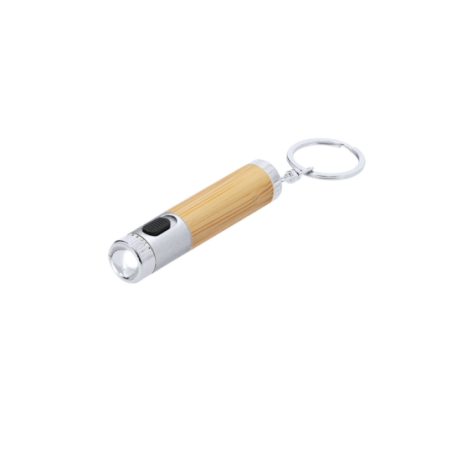 Porte-clés lumineux personnalisable en ABS et bambou 1 LED Zungux Porte-clés lumineux personnalisable en ABS et bambou 1 LED Zungux