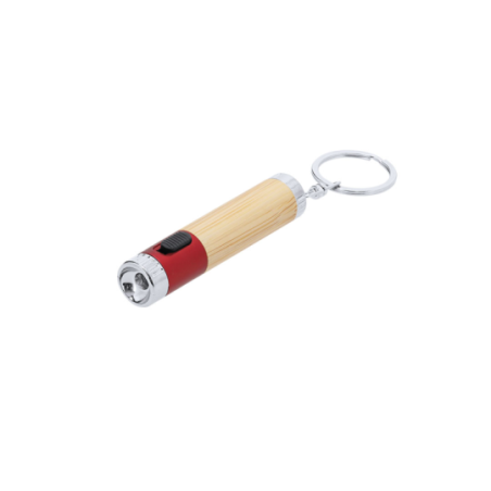 Porte-clés lumineux personnalisable en ABS et bambou 1 LED Zungux Porte-clés lumineux personnalisable en ABS et bambou 1 LED Zungux