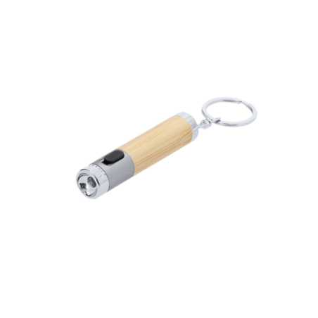 Porte-clés lumineux personnalisable en ABS et bambou 1 LED Zungux Porte-clés lumineux personnalisable en ABS et bambou 1 LED Zungux