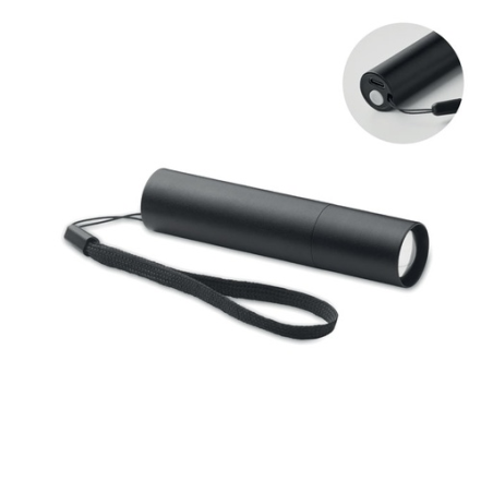 Lampe torche personnalisable 1 LED (50 lumens) rechargeable en alu - ALUMINATE Lampe torche personnalisable 1 LED (50 lumens) rechargeable en alu - ALUMINATE