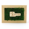 Cadre rectangle personnalisable en bois avec mousse naturel stabilisé Cadre rectangle personnalisable en bois avec mousse naturel stabilisé