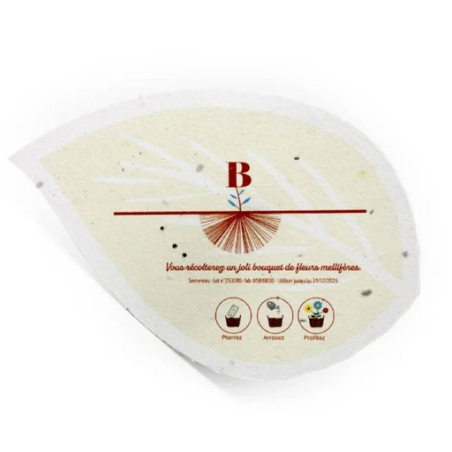Papier graines personnalisable A6 découpe spéciale Papier graines personnalisable A6 découpe spéciale