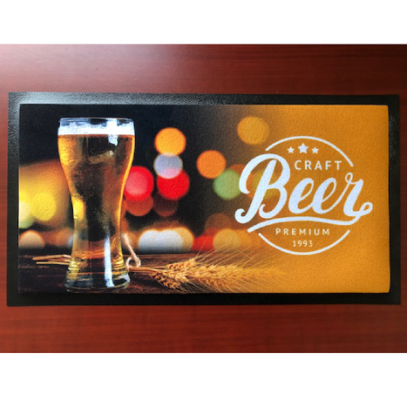 Tapis de bar personnalisé en polyester tricoté et 100% recyclé - Mojito