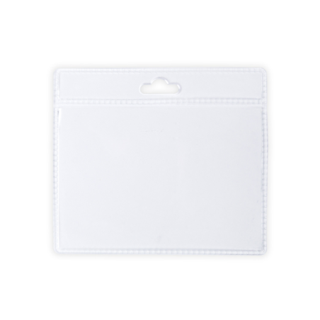 Porte-badge personnalisable en PVC 1 trou - 10 x 9 cm - Ifem Porte-badge personnalisable en PVC 1 trou - 10 x 9 cm - Ifem