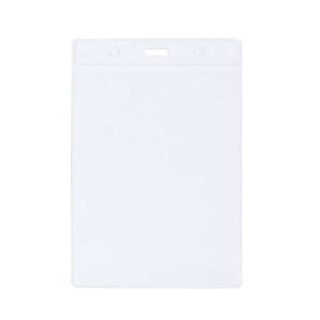 Porte-badge publicitaire vertical en PVC 3 trous - 11,3 x 18 cm - Skoll Porte-badge publicitaire vertical en PVC 3 trous - 11,3 x 18 cm - Skoll