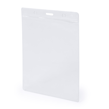 Porte-badge publicitaire vertical en PVC 3 trous - 11,3 x 18 cm - Skoll Porte-badge publicitaire vertical en PVC 3 trous - 11,3 x 18 cm - Skoll