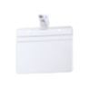 Porte-badge personnalisable en PVC avec clip de fixation et 3 trous - Solip Porte-badge personnalisable en PVC avec clip de fixation et 3 trous - Solip