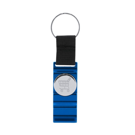 Porte-clés jeton personnalisable en aluminium et nylon - Nevin Porte-clés jeton personnalisable en aluminium et nylon - Nevin