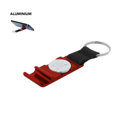 Porte-clés jeton personnalisable en aluminium et nylon - Nevin Porte-clés jeton personnalisable en aluminium et nylon - Nevin