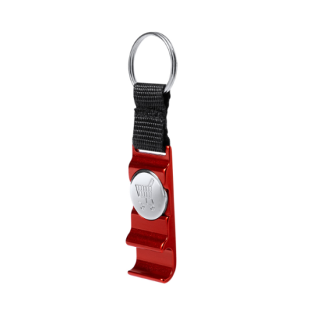 Porte-clés jeton personnalisable en aluminium et nylon - Nevin Porte-clés jeton personnalisable en aluminium et nylon - Nevin
