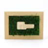 Cadre rectangle personnalisable en bois avec mousse naturel stabilisé Cadre rectangle personnalisable en bois avec mousse naturel stabilisé