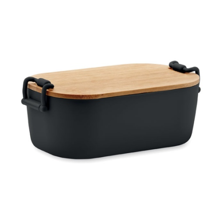 Boîte à lunch personnalisable en PP et bambou 700 ml - LEKKER Boîte à lunch personnalisable en PP et bambou 700 ml - LEKKER