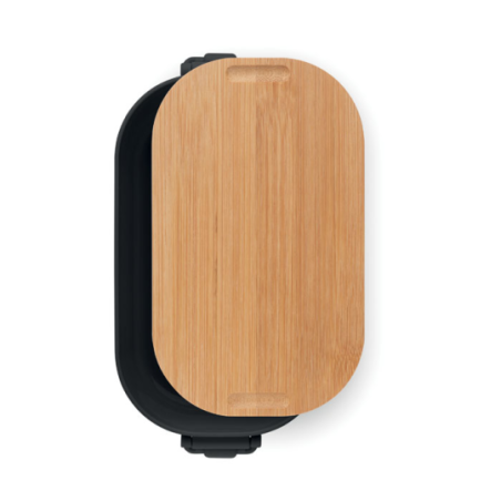 Boîte à lunch personnalisable en PP et bambou 700 ml - LEKKER Boîte à lunch personnalisable en PP et bambou 700 ml - LEKKER