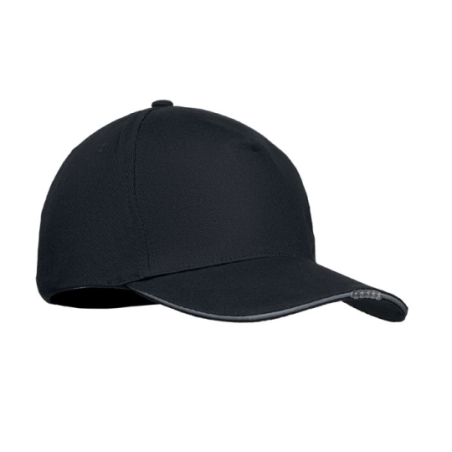 Casquette publicitaire en coton 200 g/m2 avec LED dans la visière 5 pans - LUZCAP Casquette publicitaire en coton 200 g/m2 avec LED dans la visière 5 pans - LUZCAP