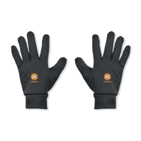 Gants de sport tactiles personnalisable en polyester - LESPORT Gants de sport tactiles personnalisable en polyester - LESPORT