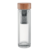 Gourde personnalisable à double paroi en verre et infuseur 400ml - BATUMI Gourde personnalisable à double paroi en verre et infuseur 400ml - BATUMI