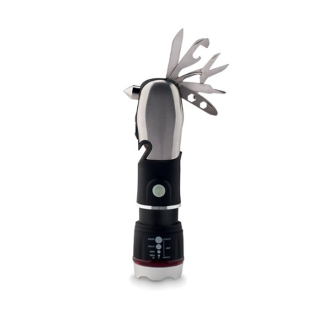 Lampe torche personnalisable multifonction avec 9 outils - HAMLIGHT Lampe torche personnalisable multifonction avec 9 outils - HAMLIGHT
